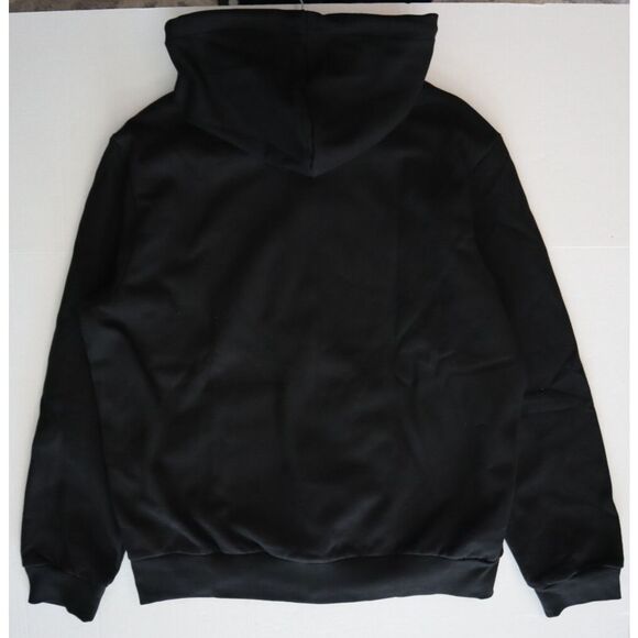 Lacoste Men's Sz XL Black Classic Fit Crocodile Logo Full Zip Hoodie Jacket - Picture 13 of 13